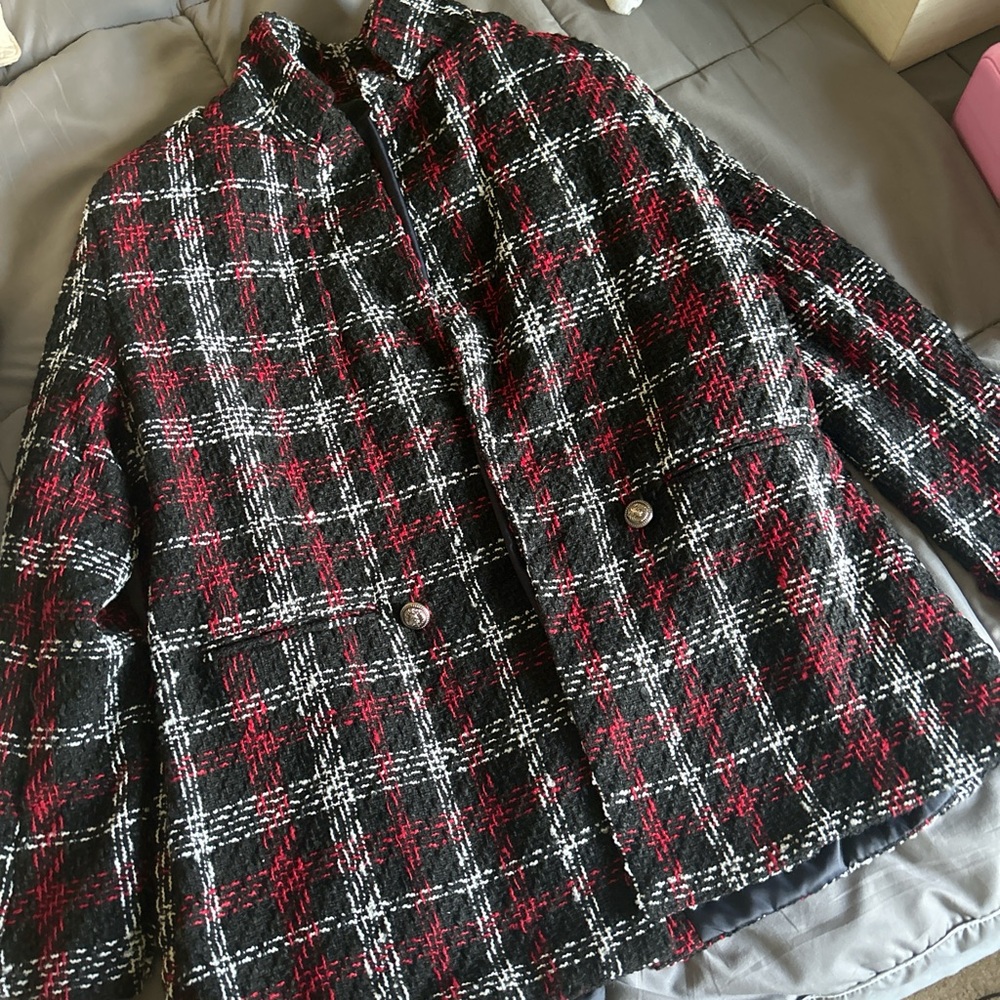Plaid Blazer Jacket